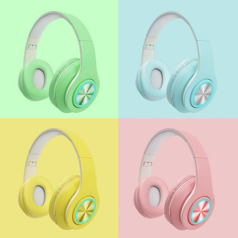Fone De Ouvido Macaron Surround Bass Bluetooth Sem Fio P39