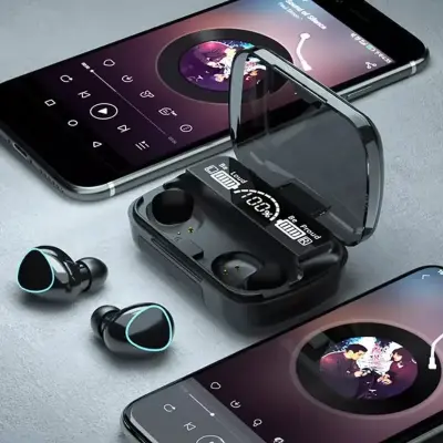 Fone De Ouvido Sem Fio Bluetooth M10 Touch Display LED