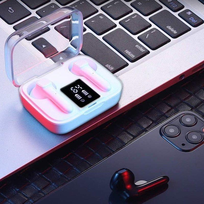 Fone Sem Fio Bluetooth J60 PRO Com Case Digital