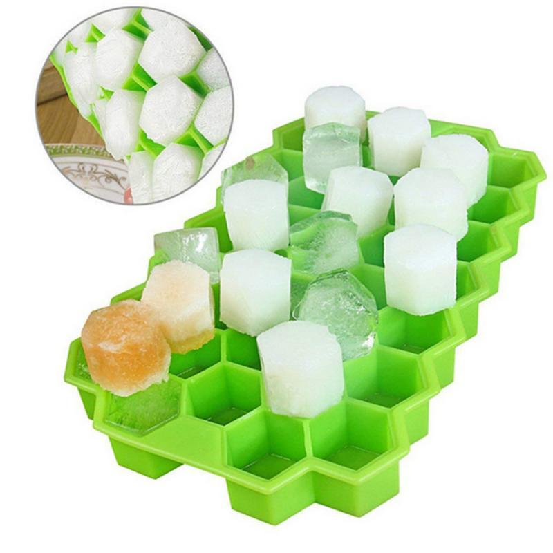 Forma de Gelo com Tampa Colméia Flex de Silicione