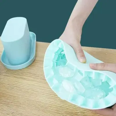 Forma De Gelo Em Silicone Flexível Desenforma Fácil