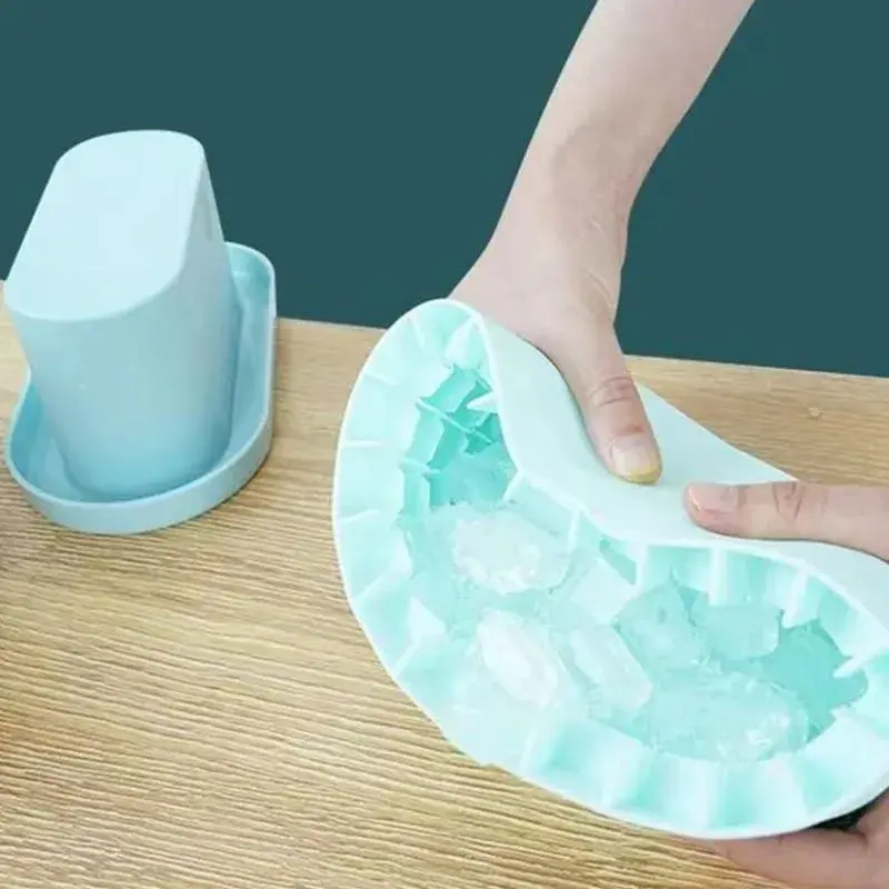 Forma De Gelo Em Silicone Flexível Desenforma Fácil