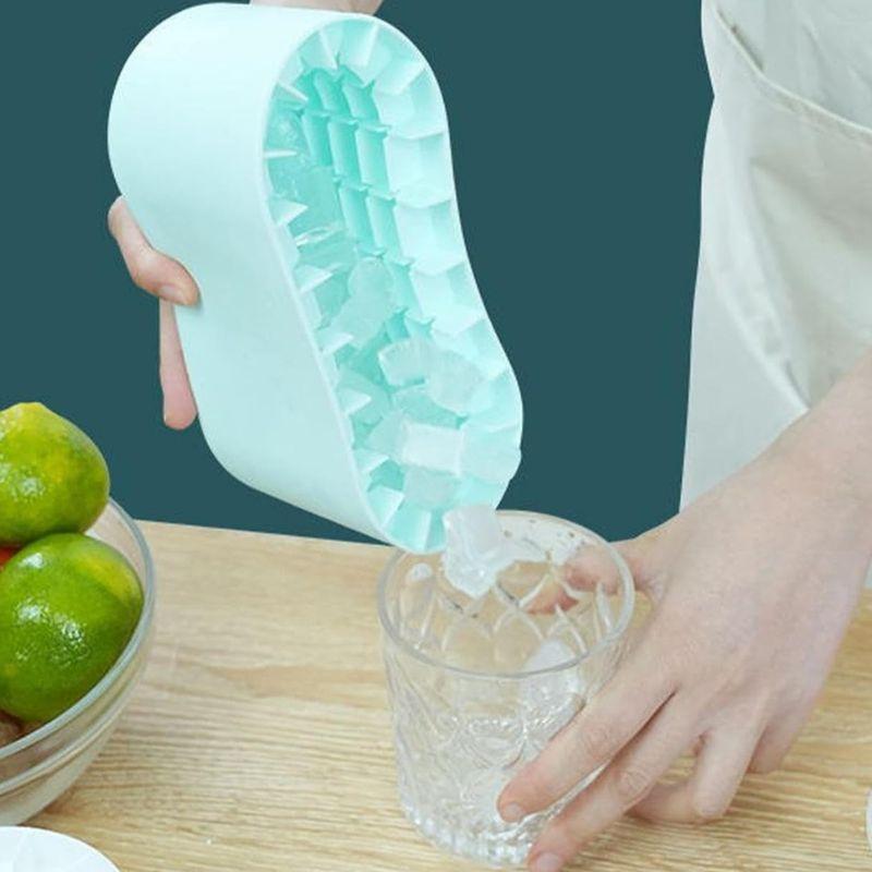Forma De Gelo Em Silicone Flexível Desenforma Fácil