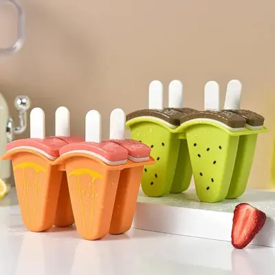 Forma Molde Para Sorvete Picolé Caseiro Divertivo Frutas