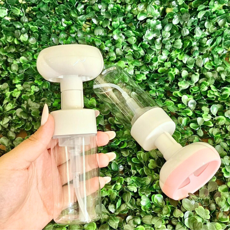 Frasco Dispenser Pump Espuma Sabonete Forma De Flor 120 ML