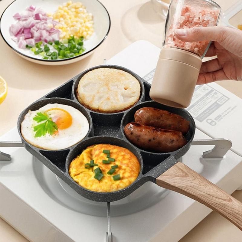 Frigideira 4 Furos Ovos Antiaderente Ceramica