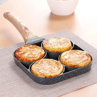 Frigideira 4 Furos Ovos Panela Antiaderente