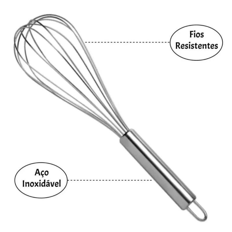 Fue Batedor De Ovos Inox Pequeno