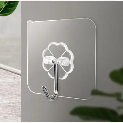 Gancho Adesivo Suporte Inox Parede Sem Furos
