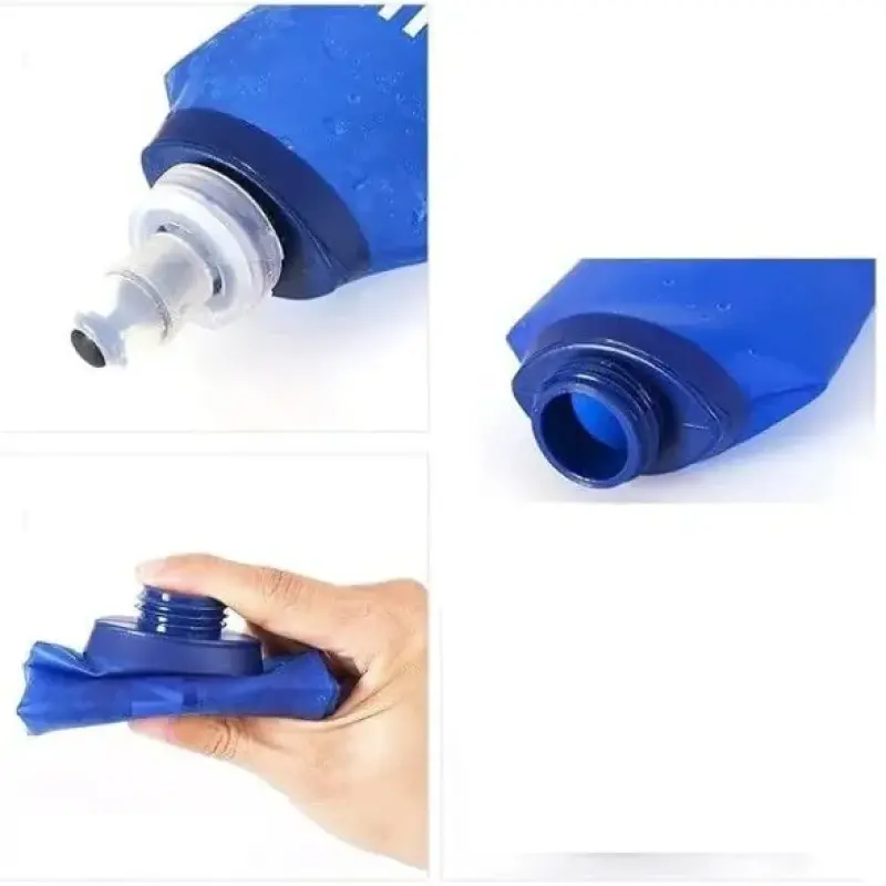 Garrafa Squeeze Dobrável de Silicone para Corrida e Treinos 500ml