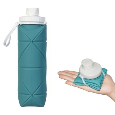 Garrafa de Água Dobrável de Silicone com Antivazamento