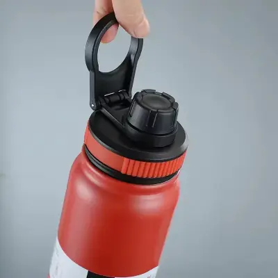 Garrafa Térmica de Água Inox Com Alça e Bico Academia – 800ml
