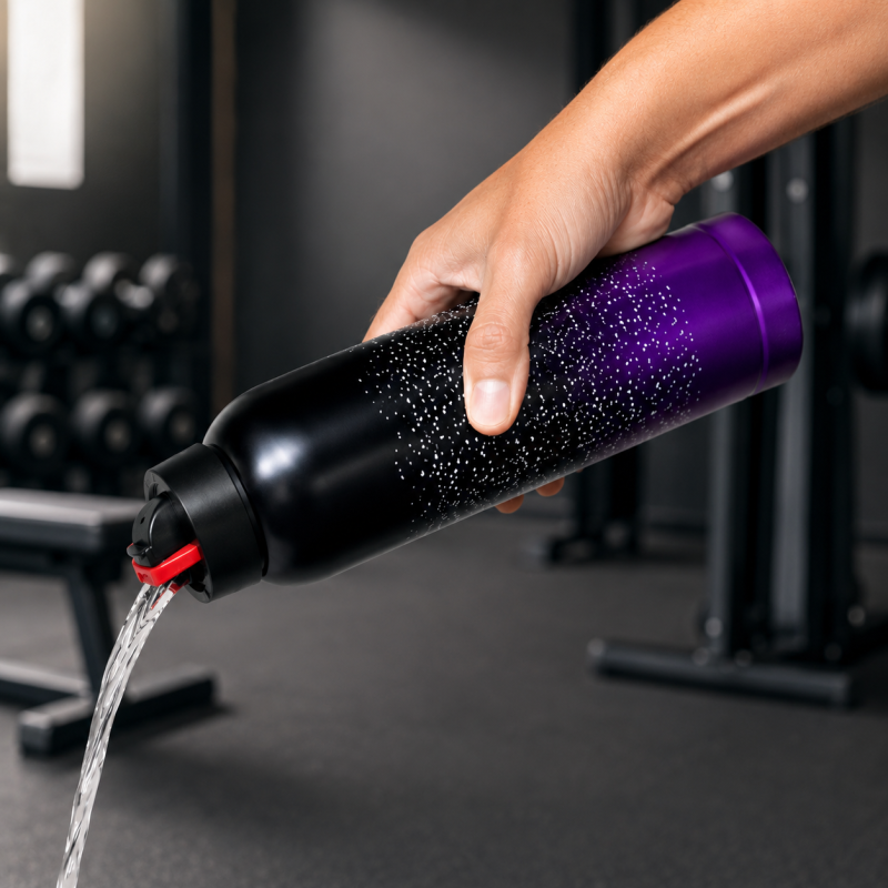 Garrafa Térmica Esportiva de Metal 500ml com Tampa de Bico