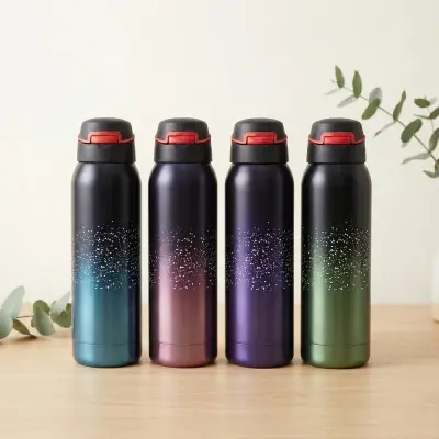 Garrafa Térmica Esportiva de Metal 500ml com Tampa de Bico