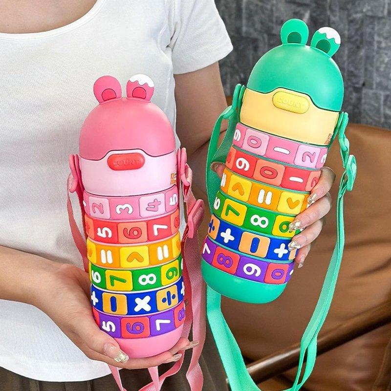 Garrafa Térmica Infantil Educativa Tabuada Números – 430 ML