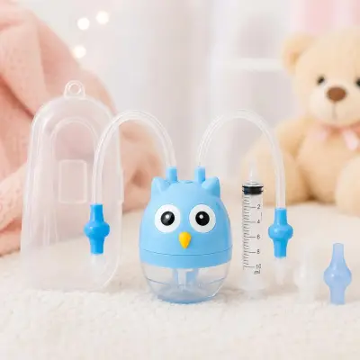 Kit Seringa e Aspirador para Lavagem e Limpeza Nasal Bebês