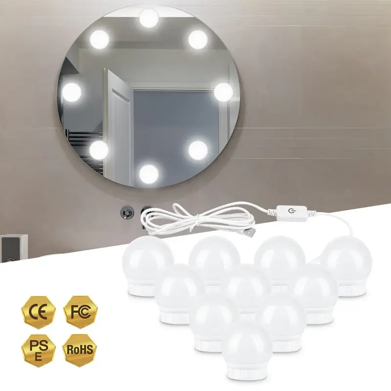 Kit Luz Camarim 3 Cores – 10 Lâmpadas Led Auto-colantes