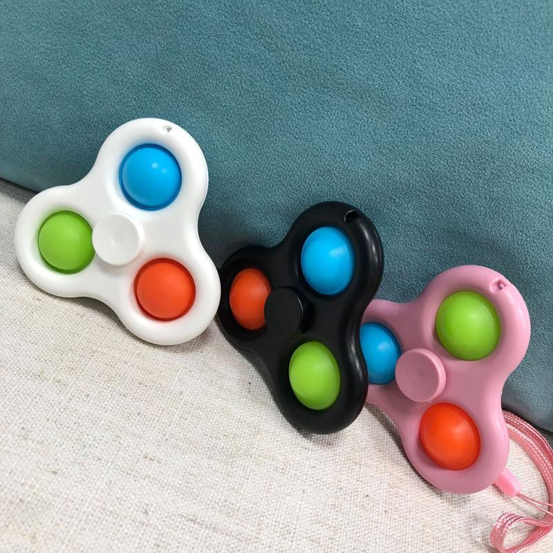 Hand Spinner Brinquedo Pop It Ant Stress Colorido 3 Pops