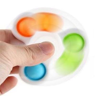 Hand Spinner Brinquedo Pop It Ant Stress Colorido 3 Pops