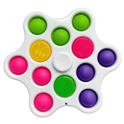 Hand Spinner Pop It com Luz Led Colorido