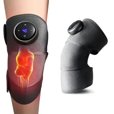 Joelheira Massageadora Com Aquecimento Para Alivio de Dores