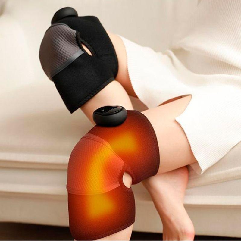 Joelheira Massageadora Com Aquecimento Para Alivio de Dores