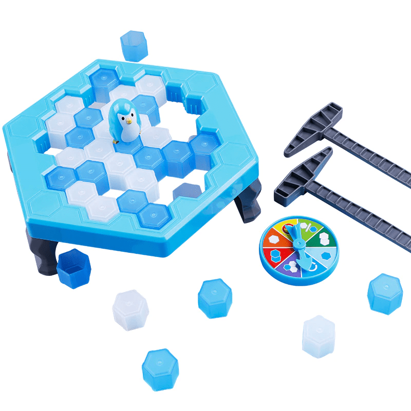 Jogo Infantil Pinguim Numa Fria Quebra Gelos Tabuleiro