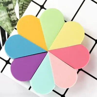 Kit de Esponja Facial Para Maquiagem Triangular Pizza – 8 Peças
