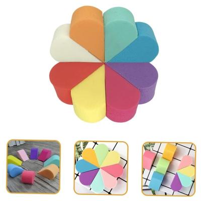 Kit de Esponja Facial Para Maquiagem Triangular Pizza – 8 Peças