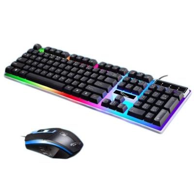 Kit Game Mouse Teclado Iluminado Pc-900 2400 Dpi