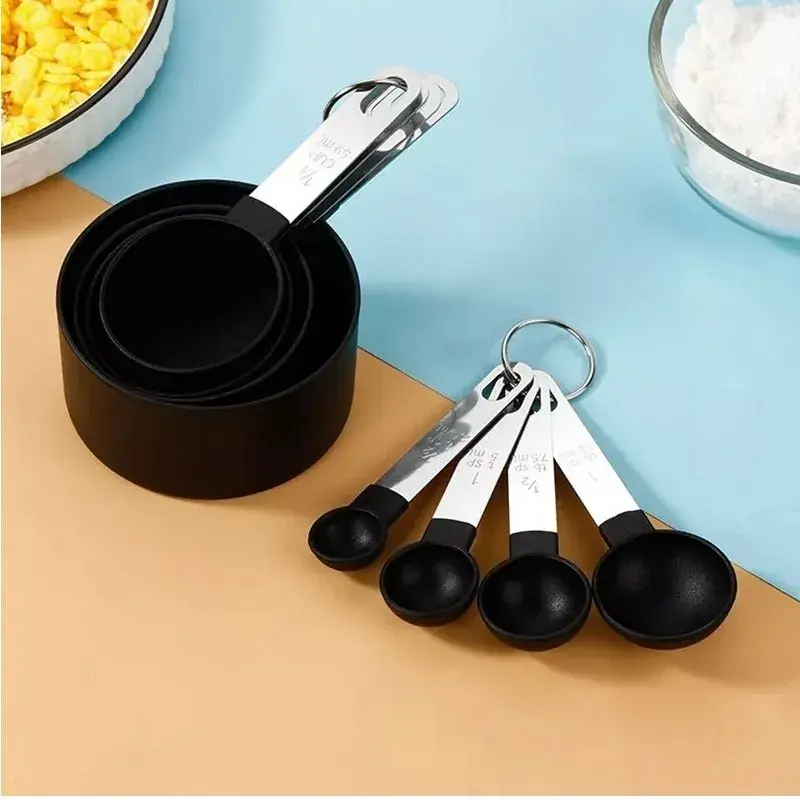 Kit Medidor Culinário Colher Copo Em Aço Inox – 08 Peças