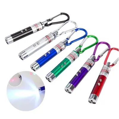 Kit Mini Chaveiro Lanterna Luz Laser – 12 Peças