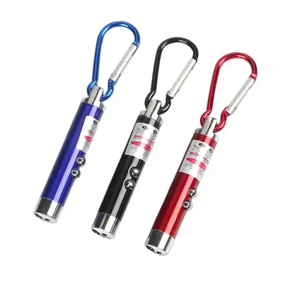 Kit Mini Chaveiro Lanterna Luz Laser – 12 Peças