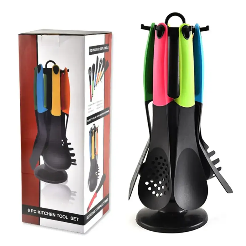 Kit Utensílios de Cozinha com 7 Pçs De Silicone