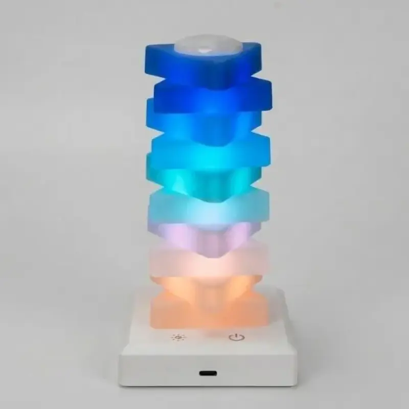 Lâmpada de Mesa Colorida RGB com Controle de Toque e 6 Modos de Luz