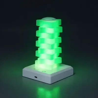 Lâmpada de Mesa Colorida RGB com Controle de Toque e 6 Modos de Luz