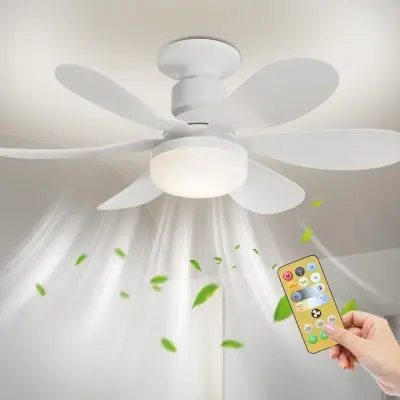 Lâmpada Luminária Ventilador De Teto C/ Controle Remoto 40W