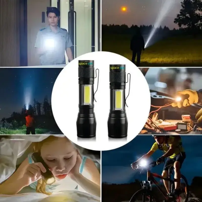 Lanterna Mini LED Recarregável USB