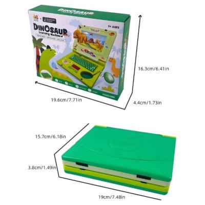 Laptop Notebook Infantil Interativo Musical com Luz e Som Dinossauro