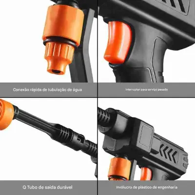 Lavadora De Alta Pressão Vap Portátil Recarregável