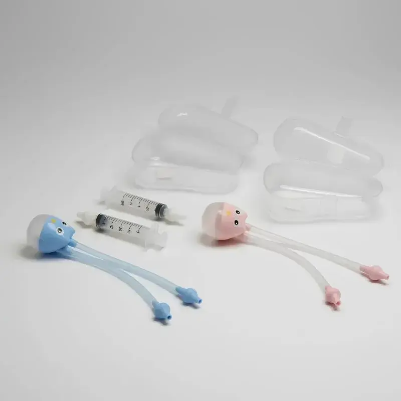 Kit Seringa e Aspirador para Lavagem e Limpeza Nasal Bebês
