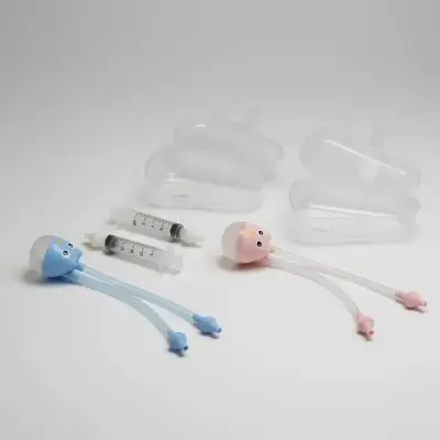Kit Seringa e Aspirador para Lavagem e Limpeza Nasal Bebês
