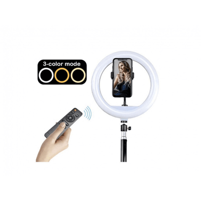 Led Ring Light 14″ Profissional com Tripé e Controle Remoto