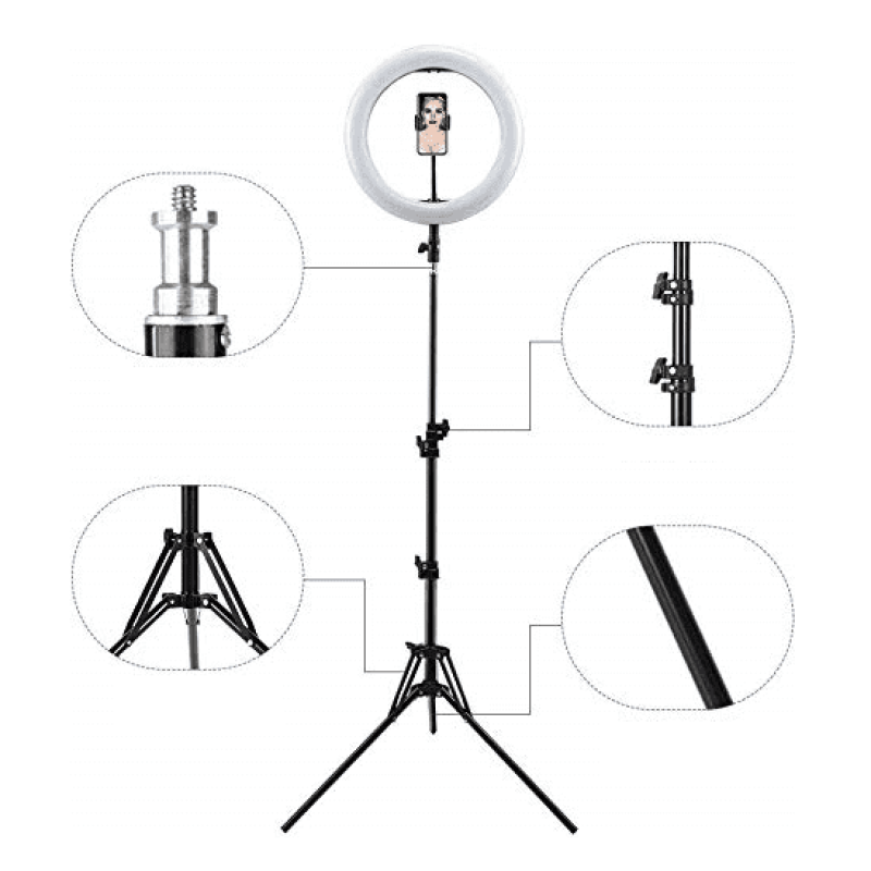Led Ring Light 14″ Profissional com Tripé e Controle Remoto