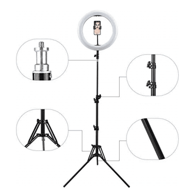 Led Ring Light 14″ Profissional com Tripé e Controle Remoto