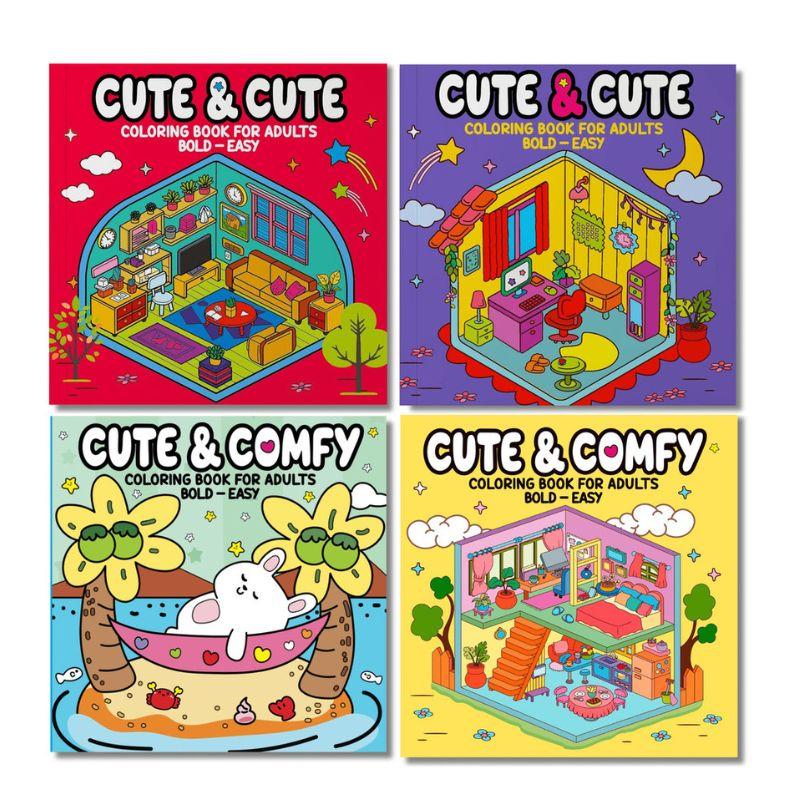 Livro De Colorir Cute & Comfy Tik Tok