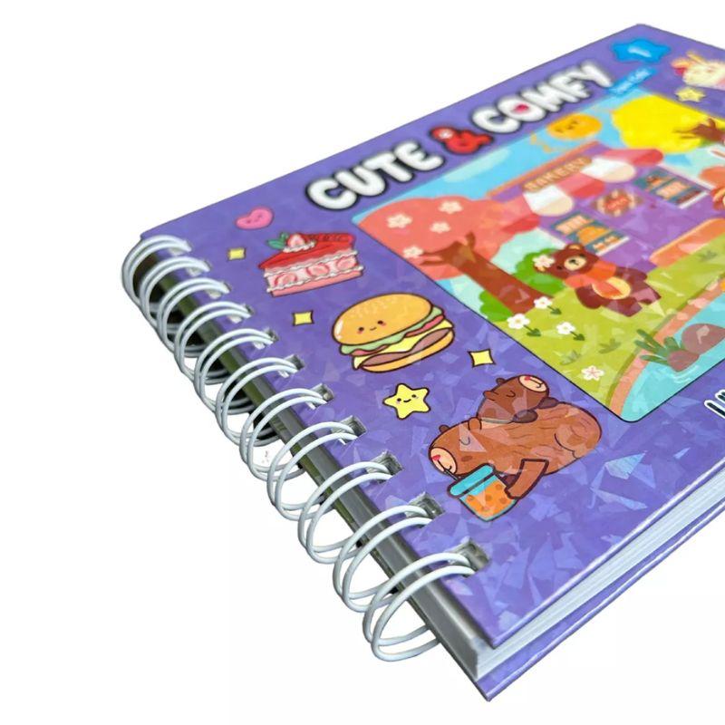 Livro De Colorir Cute & Comfy Tik Tok Capa Dura Holográfica