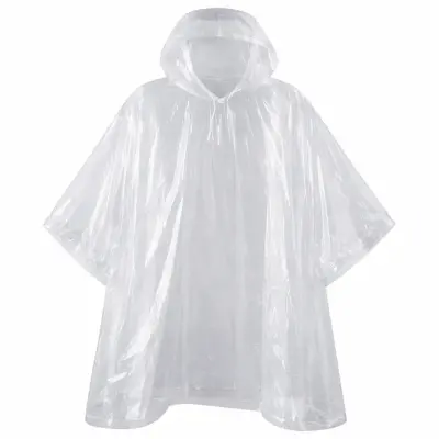 Capa de Chuva Reutilizável Unissex Transparente