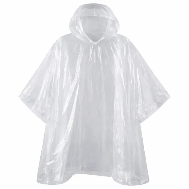 Capa de Chuva Reutilizável Unissex Transparente