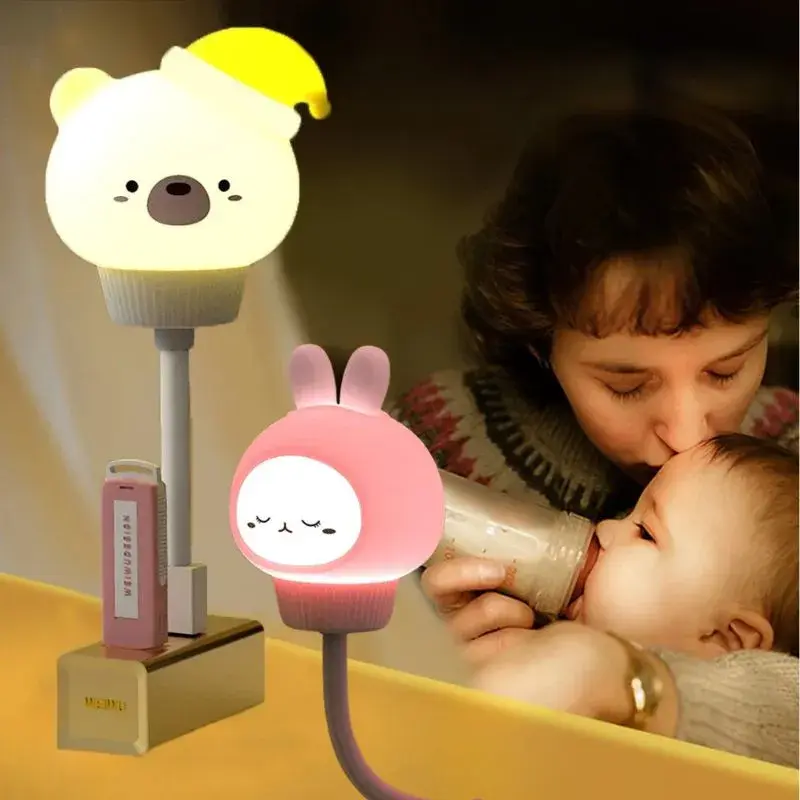 Luminaria Abajur Infantil Bichinhos USB RGB Com Controle Remoto